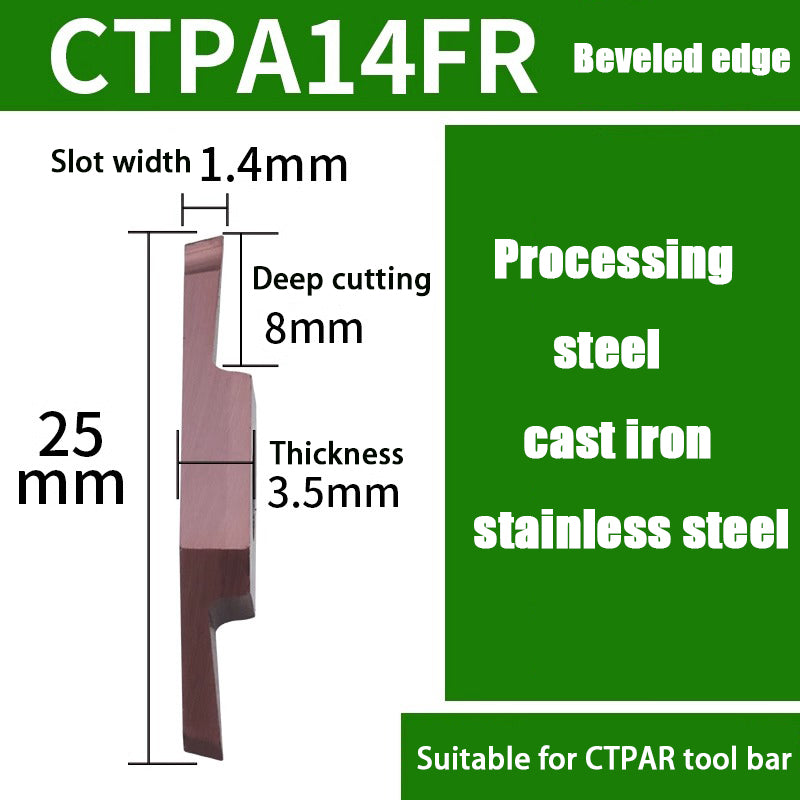 98-CTPA15FRN Swiss CNC Machine Blade Flat Bevel Groove Cutting Tool Shandong Denso Pricision Tools Co.,Ltd.